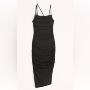 Abercrombie Ruched Black Dress